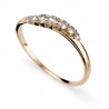 Stříbrný prsten Oliver Weber Petite - 63227 (crystal / gold plated)
