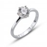 Stříbrný prsten Oliver Weber Brilliance large - 63222 (crystal)