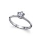 Stříbrný prsten Brilliance - 63215 (crystal)
