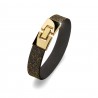 Náramek Oliver Weber Lucky (gold black metallic) vel 17,5cm