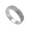 Stříbrný prsten Basic - 63011 (crystal)