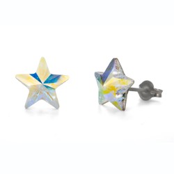 Náušnice Oliver Weber Sensitive PE Star - S24010 (crystal)