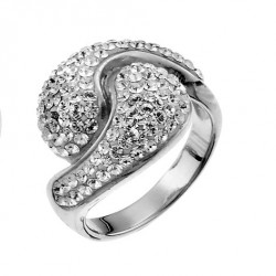 Stříbrný prsten Sensibility - 7708 (crystal) (výprodej)