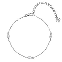 Náramek Hot Diamonds Anais bílý Topaz AB004