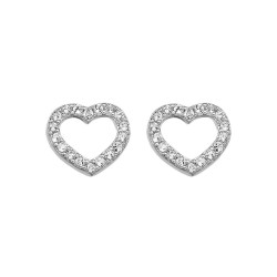 Stříbrné náušnice Hot Diamonds Love DE535