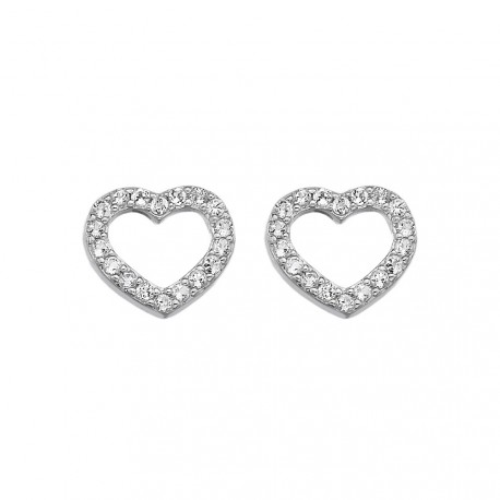 Stříbrné náušnice Hot Diamonds Love DE535