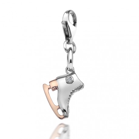 Přívěsek Hot Diamonds Ice Skate Rose gold finish RG DT242