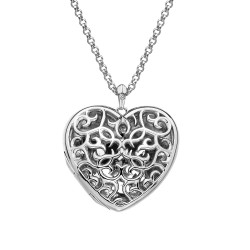 Přívěsek Hot Diamonds Large Heart Filigree Locket DP669