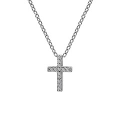 Stříbrný přívěsek Hot Diamonds Cross Micro Bliss DP696