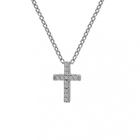 Stříbrný přívěsek Hot Diamonds Cross Micro Bliss DP696