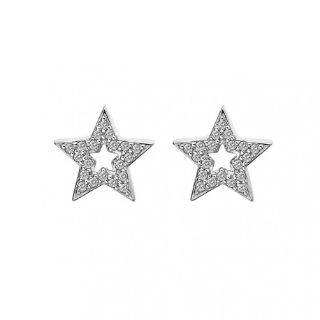 Stříbrné náušnice Hot Diamonds Star Micro Bliss DE554