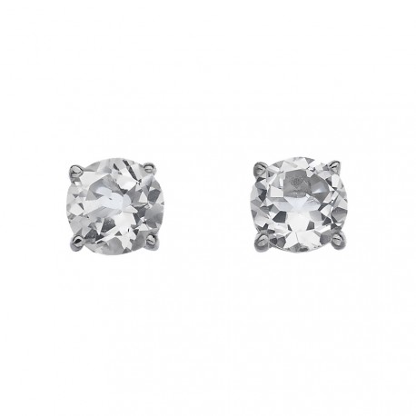 Stříbrné náušnice Hot Diamonds Anais bílý Topaz AE004