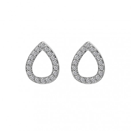 Stříbrné náušnice Hot Diamonds Teardrop Micro Bliss DE555