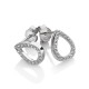 Stříbrné náušnice Hot Diamonds Teardrop Micro Bliss DE555