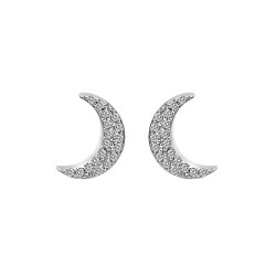 Stříbrné náušnice Hot Diamonds Crescent Micro Bliss DE553