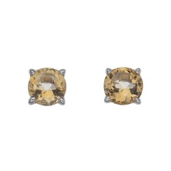 Stříbrné náušnice Hot Diamonds Anais Citrin AE011