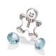 Přívěsek Hot Diamonds Anais element panáček modrý Topaz AC106