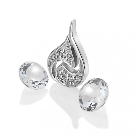 Přívěsek Hot Diamonds Anais element vzduch bílý Topaz AC103