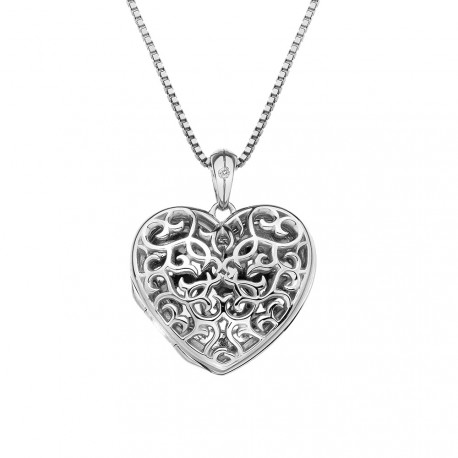 Přívěsek Hot Diamonds Small Heart Filigree Locket DP671
