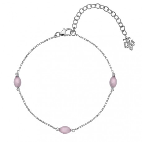 Náramek Hot Diamonds Anais růžový křemen AB010