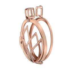 Stříbrný přívěsek Hot Diamonds Emozioni Rinscita Rose Gold Plated Coin Keeper EK038