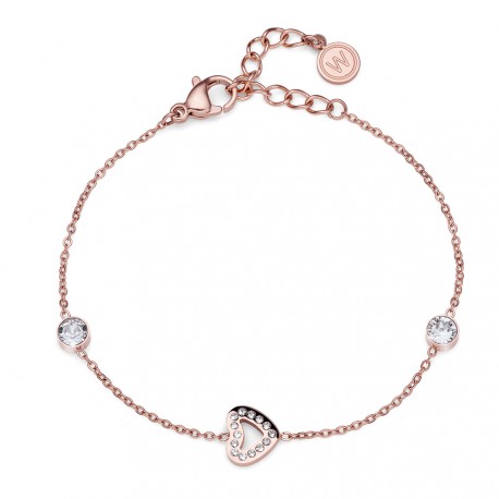 Náramek Oliver Weber Love Steel - 32224 (gold crystal)