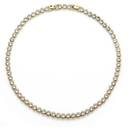 Náhrdelník Oliver Weber Tennis - 11910 (gold crystal)