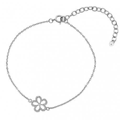 Stříbrný náramek Hot Diamonds Daisy DL579