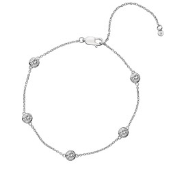 Stříbrný náramek Hot Diamonds Willow DL580