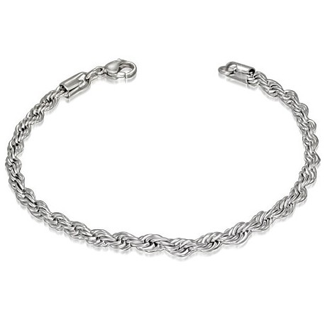 Pletený náramek z chirurgické oceli