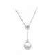 Stříbrný náhrdelník se zavěšenou perlou