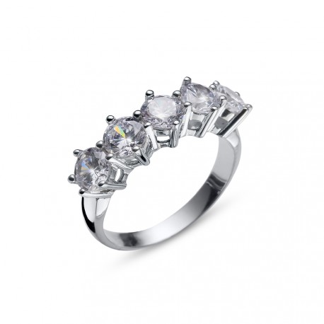 Stříbrný prsten Oliver Weber Friend - 63235 (crystal)