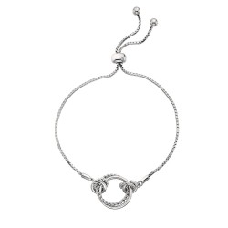Stříbrný náramek Hot Diamonds Jasmine DL594