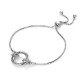 Stříbrný náramek Hot Diamonds Jasmine DL594