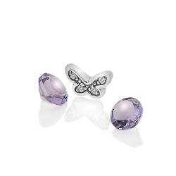 Stříbrný přívěsek Hot Diamonds Anais amethyst element AC112