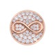 Přívěsek Hot Diamonds Emozioni Infinity Rose Gold Coin