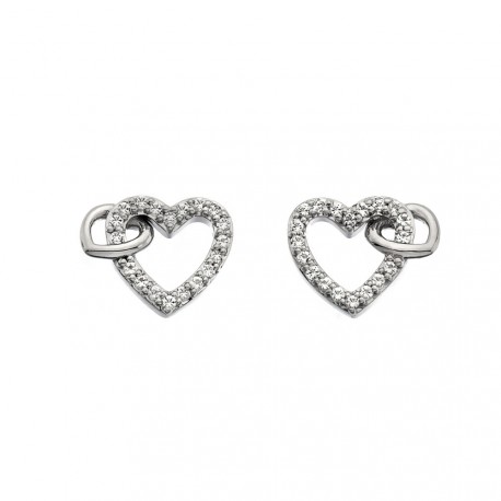 Stříbrné náušnice Hot Diamonds Flora DE605