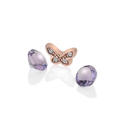 Stříbrný přívěsek Hot Diamonds Anais amethyst element RG AC113