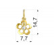 Dětské zlaté náušnice BeKid květina - 833 88 (žluté zlato Au585