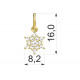 Dětské zlaté náušnice BeKid hvězdička - 090 88 (žluté zlato Au585