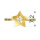 Dětský zlatý prsten BeKid hvězdička - 824 (bílé zlato Au585