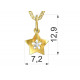 Dětský zlatý přívěsek BeKid hvězdička - 824 (žluté zlato Au585