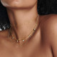 Pozlacený náhrdelník Hot Diamonds X Gemstones Square DN182
