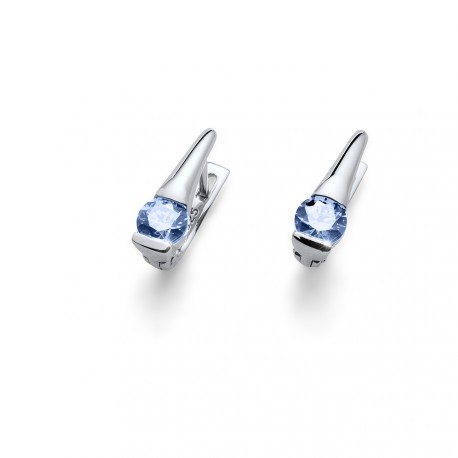 Stříbrné náušnice Oliver Weber Tender - 62068 - Ag925 (blue)