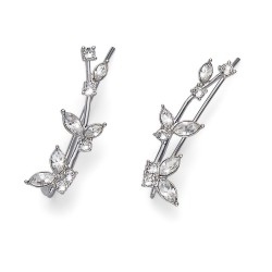 Náušnice Oliver Weber Butterfly - 22435 (crystal)