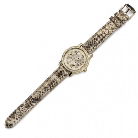 Dámské náramkové hodinky Oliver Weber Vigo Leopard - 65044 (gold)