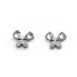 Stříbrné náušnice Oliver Weber Mariposa - 7666 - Ag925 (crystal)