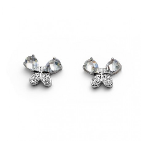 Stříbrné náušnice Oliver Weber Mariposa - 7666 - Ag925 (crystal)