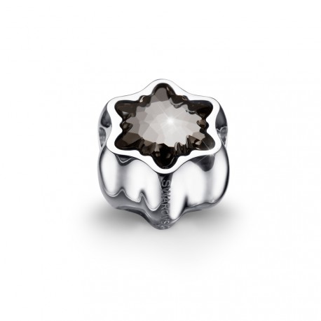 Korálek na náramek Oliver Weber Flake - 56023 (silver night)