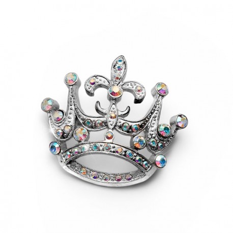 Brož Crown - 8373 (crystal AB)